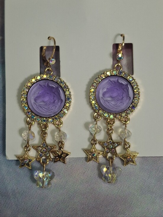 Kirks Folly Jewelry - Kirks Folly Unicorn Crystal Drop Earrings